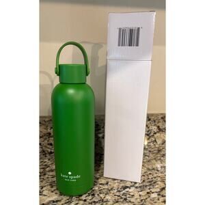 New Kate Spade New York Green Canister Water Bottle